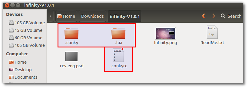 Installing Infinity Conky Theme for Ubuntu/Linux/Fedora – Bits and Pieces  of Code