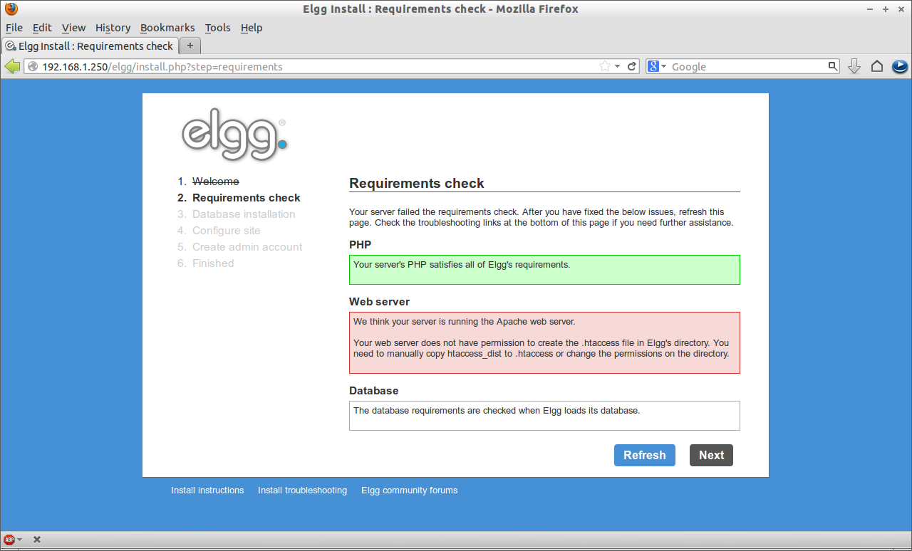 Elgg Install : Requirements check - Mozilla Firefox_002