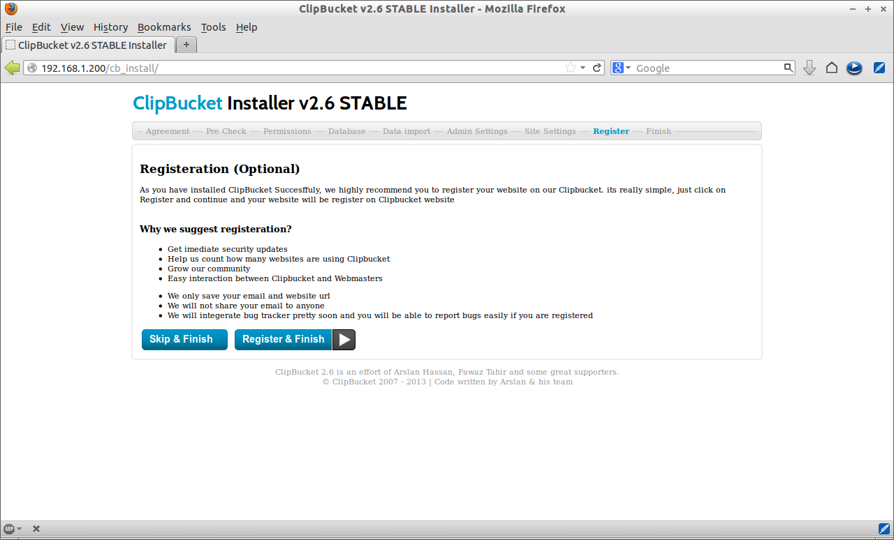 ClipBucket v2.6 STABLE Installer - Mozilla Firefox_007