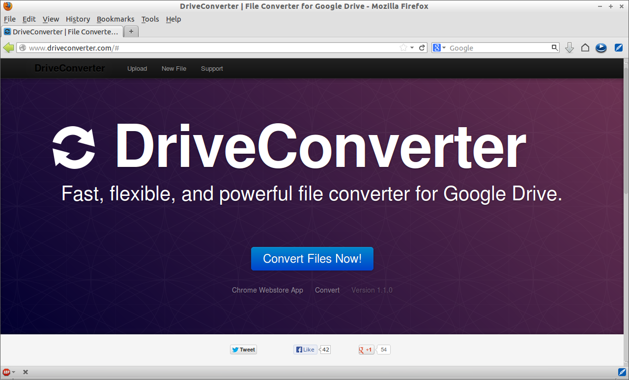 DriveConverter | File Converter for Google Drive - Mozilla Firefox_001