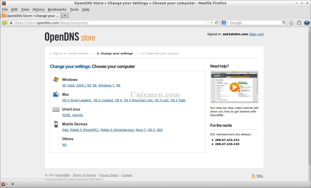OpenDNS Store - Change your Settings - Choose your computer - Mozilla Firefox_005