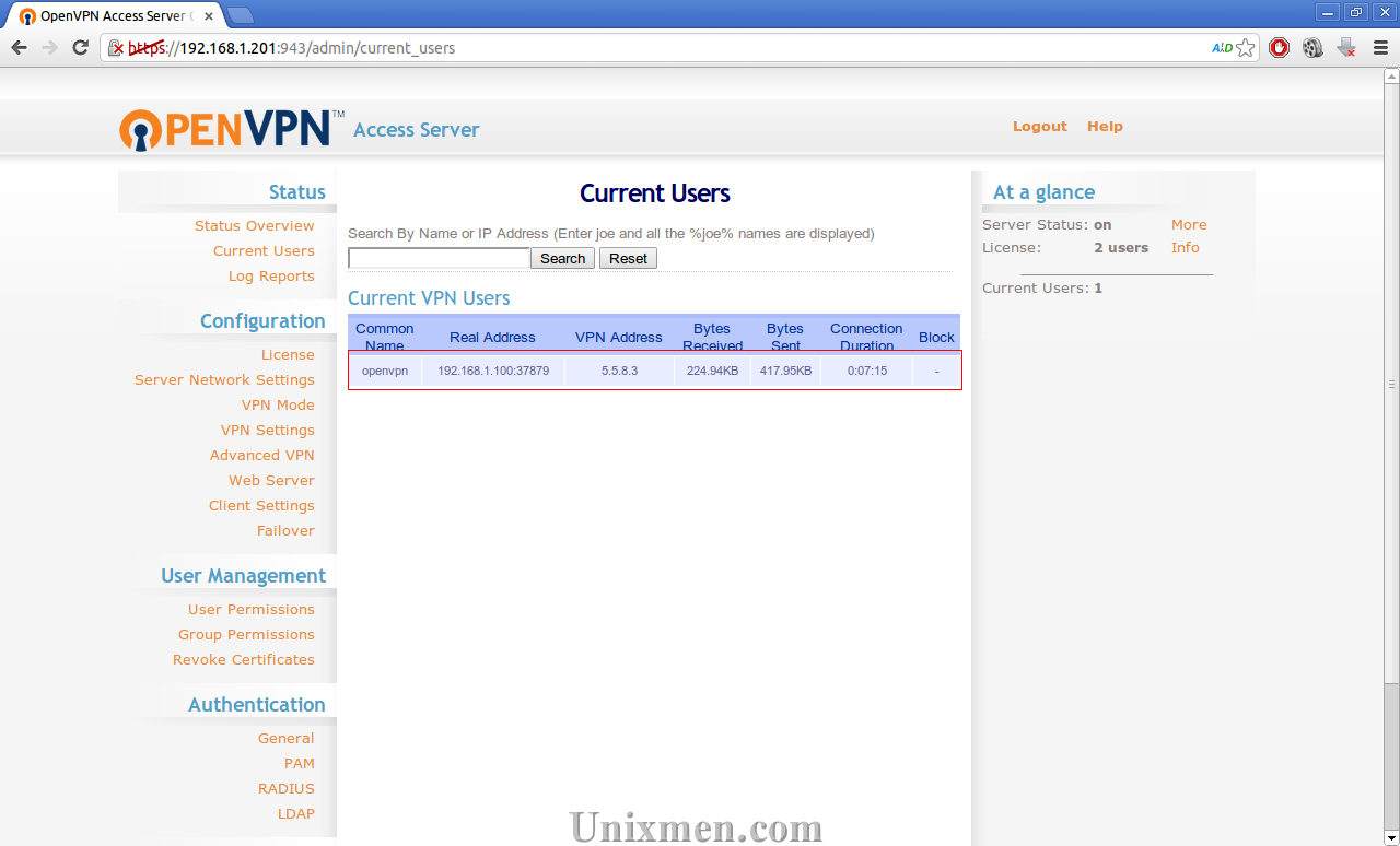 where are openvpn access server config file