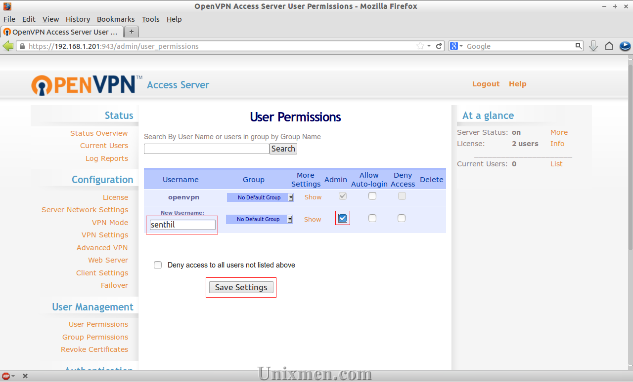 Install OpenVPN Access Server On Ubuntu Debian Unixmen