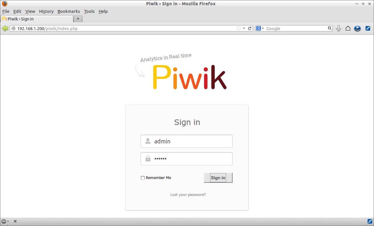 Piwik › Sign in - Mozilla Firefox_011