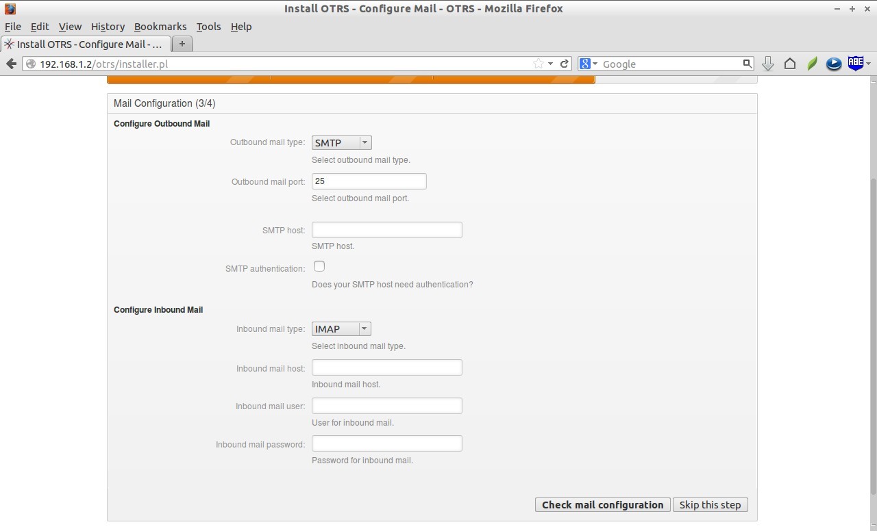 Install OTRS - Configure Mail - OTRS - Mozilla Firefox_009