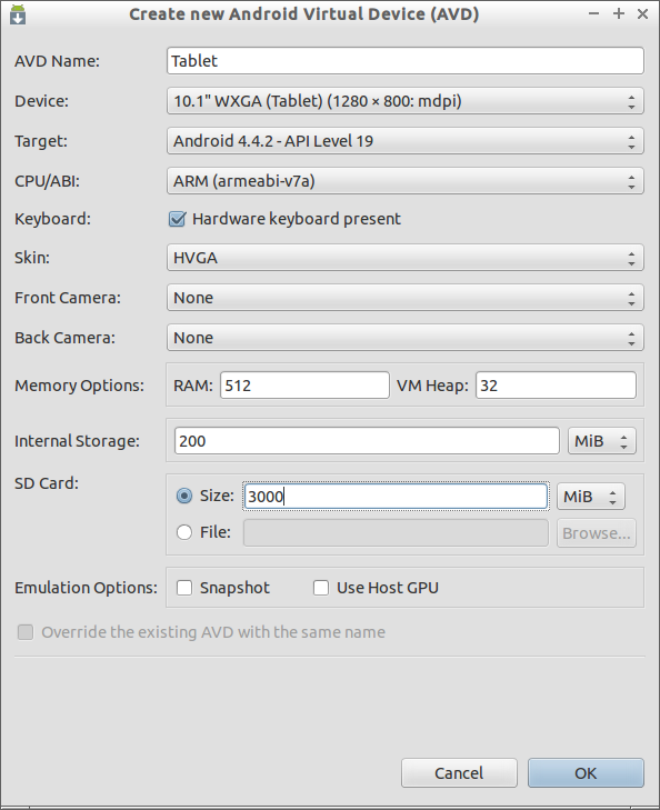 Create new Android Virtual Device (AVD) _016