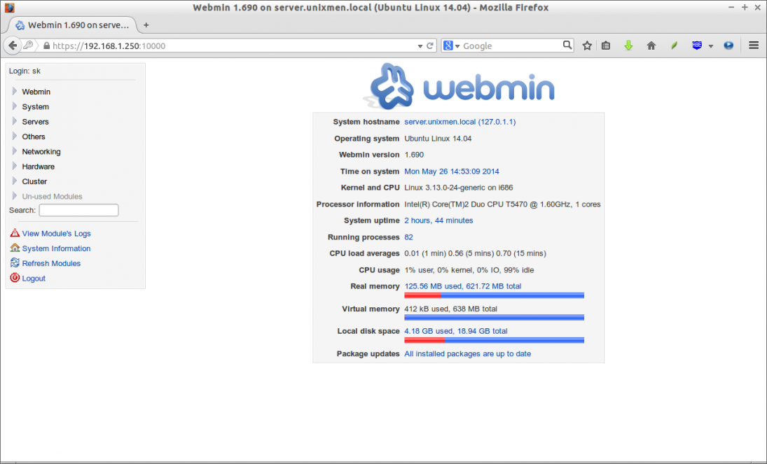 Install Squid Module In Webmin Ubuntu