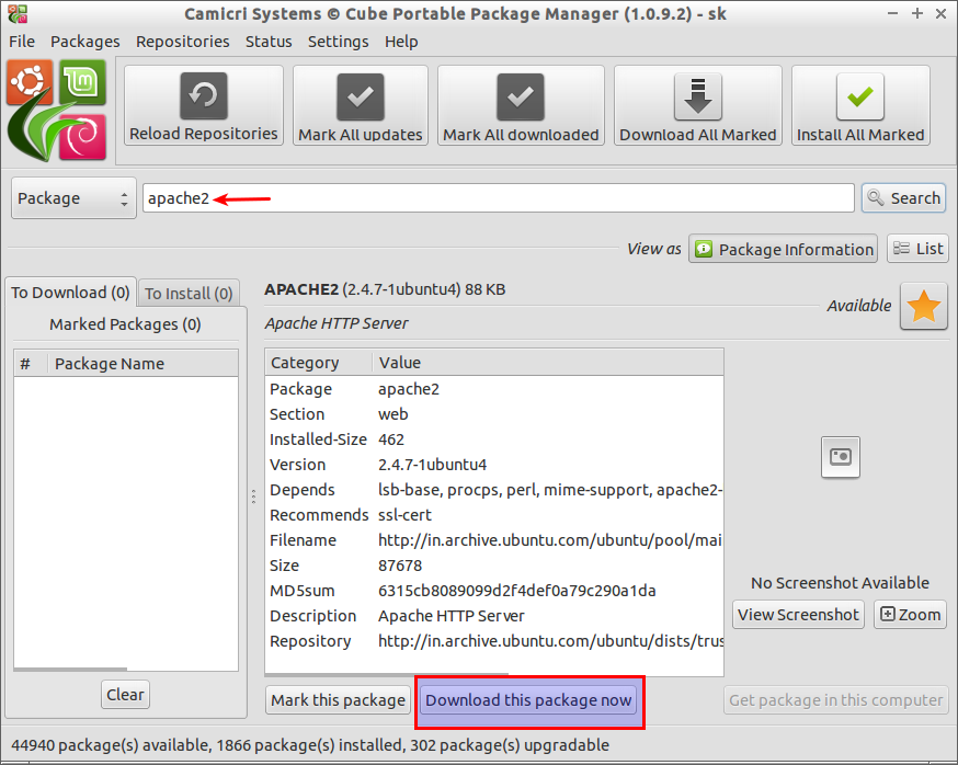 Camicri Systems © Cube Portable Package Manager (1.0.9.2) - sk_008
