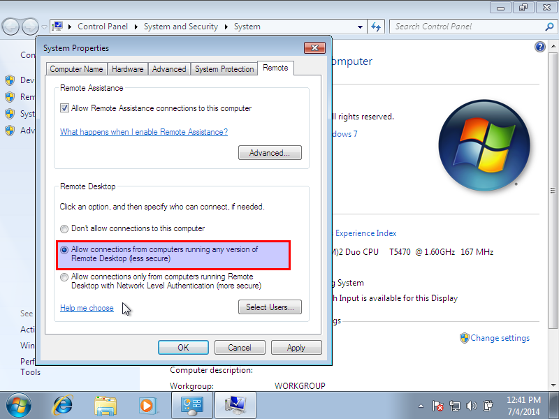 Windows 7, 1 nic, bridge, internet [Running] - Oracle VM VirtualBox_009