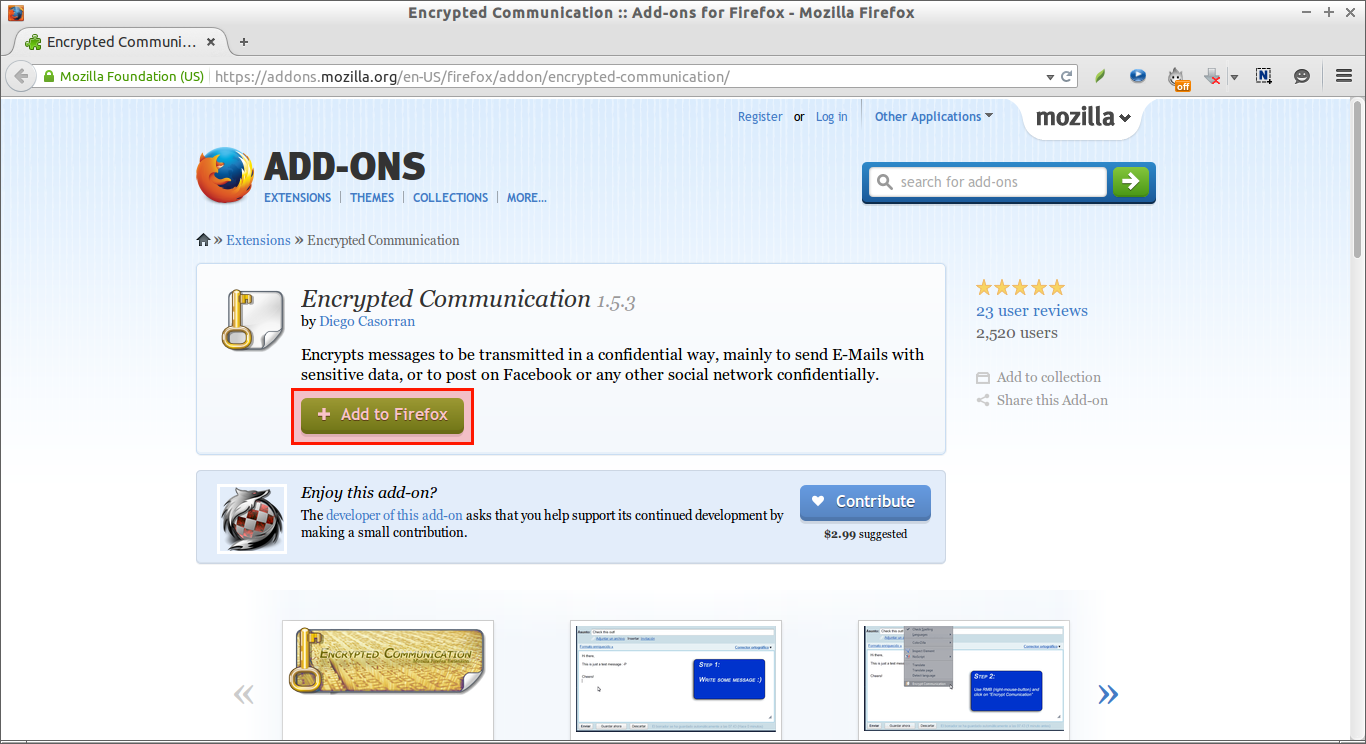 Encrypted Communication :: Add-ons for Firefox - Mozilla Firefox_001