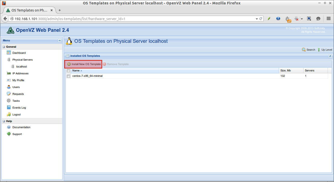OS Templates on Physical Server localhost - OpenVZ Web Panel 2.4 - Mozilla Firefox_004