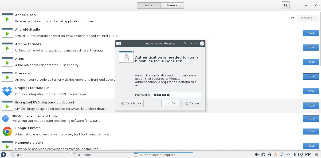 Fedora 22 KDE [Running] - Oracle VM VirtualBox_002