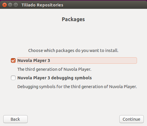 Choose the Nuvola Player 3