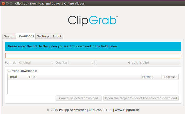 download video clipgrab