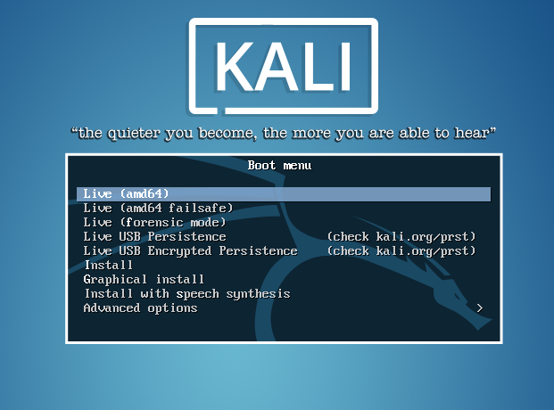 Kali Linux 2 Install