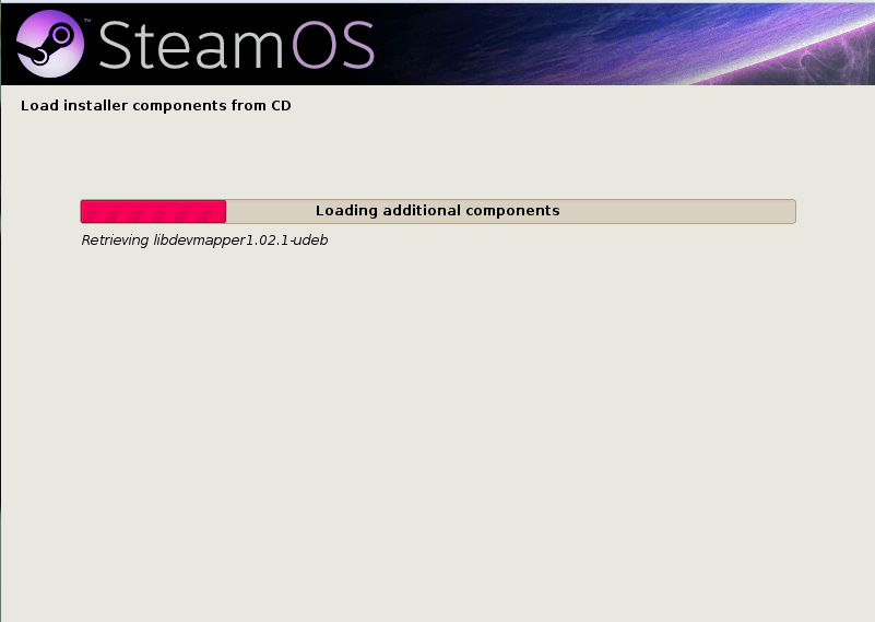 Steam OS installing
