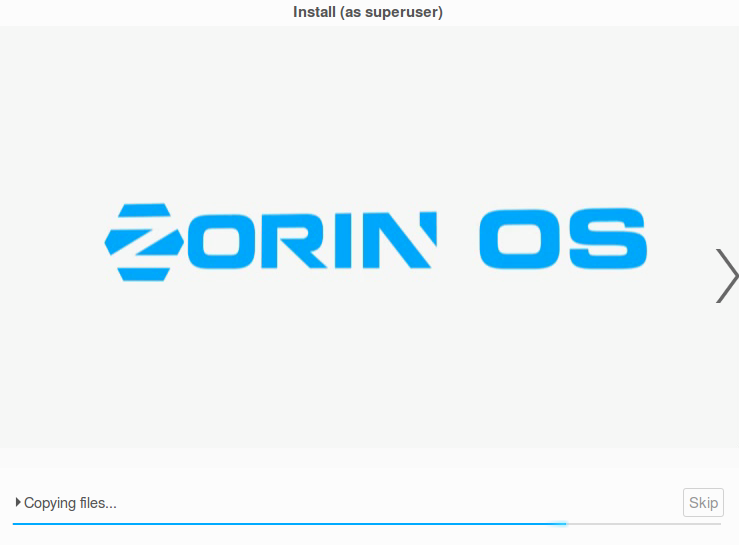Zorin OS  installing