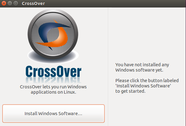 CrossOver Install program