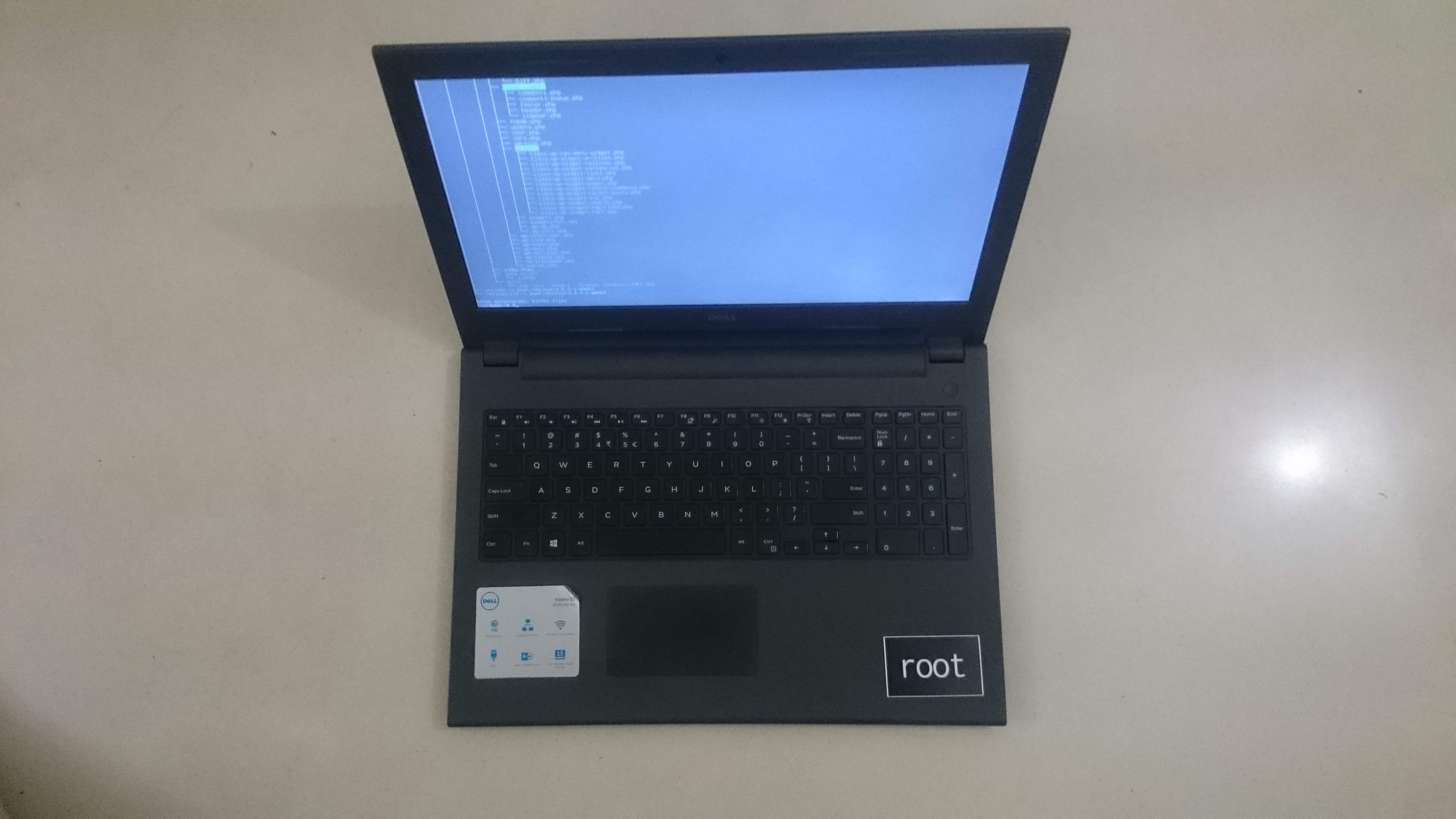 This time it is wearing the root sticker. For a Linuxer root is one of the greatest power you have.