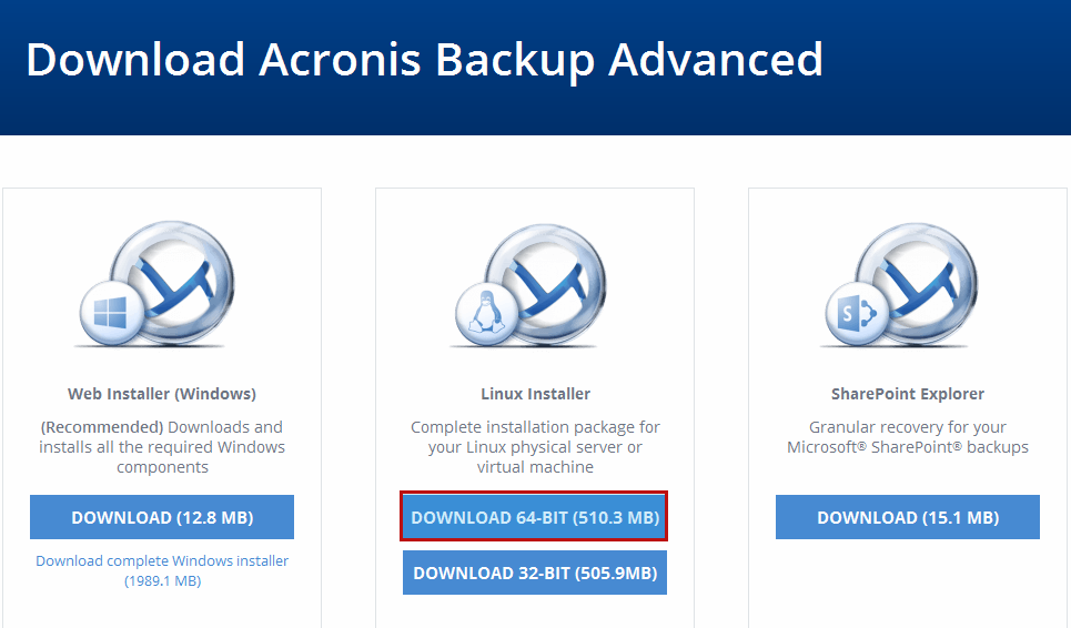 Acronis Download