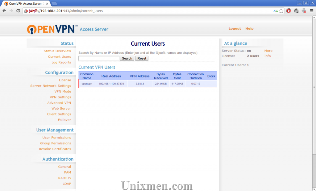 openvpn access server download config