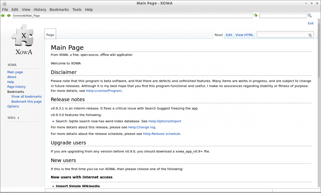wiki offline editor mac