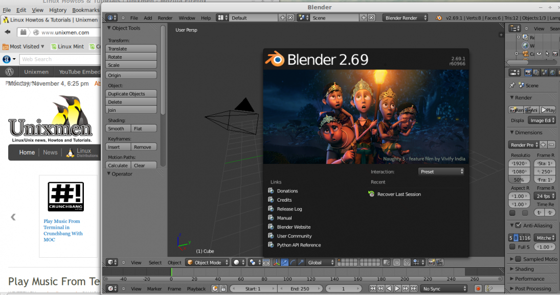 Blender не запускается ubuntu