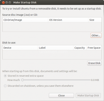 install startup disk creator ubuntu terminal