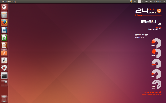 Install Reloj-Conky in Ubuntu/Linux Mint/Fedora/Other Distro