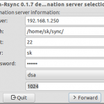 GAdmin-Rsync 0.1.7 destination server selection_014