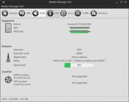 3g modem manager настройка