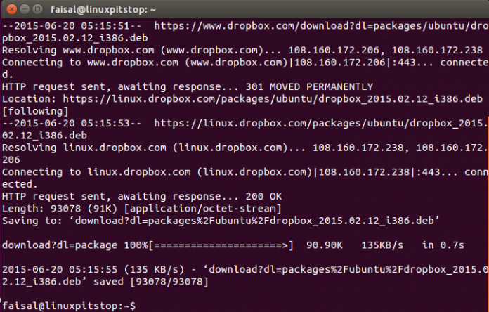 install dropbox ubuntu 14.04