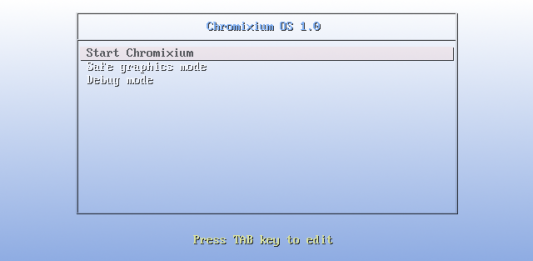 Booting Chromixium