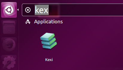 Launch Kexi