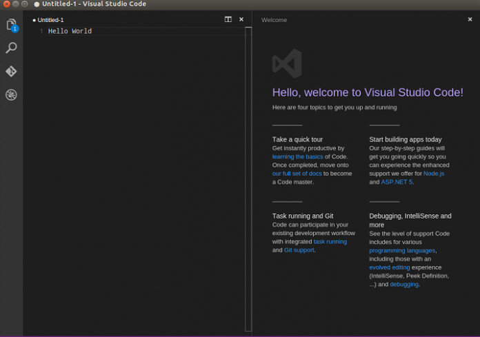 install visual studio code ubuntu terminal