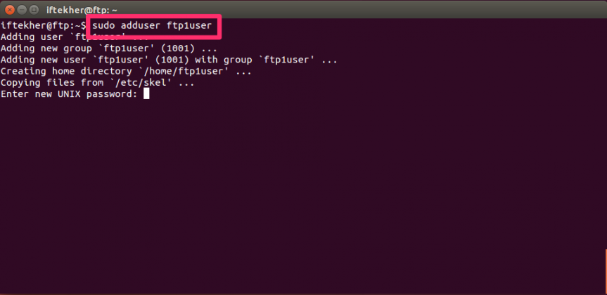 ubuntu ftp server install