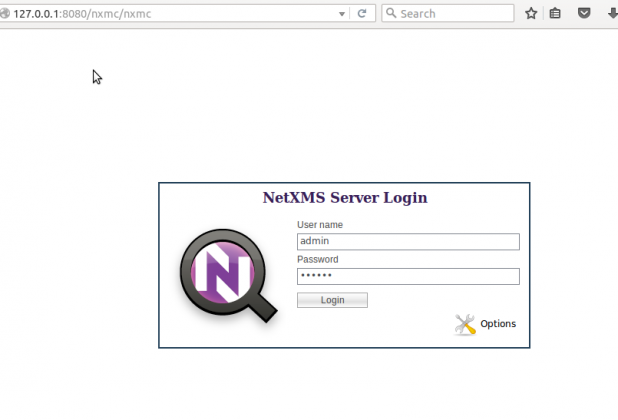 netxms console password