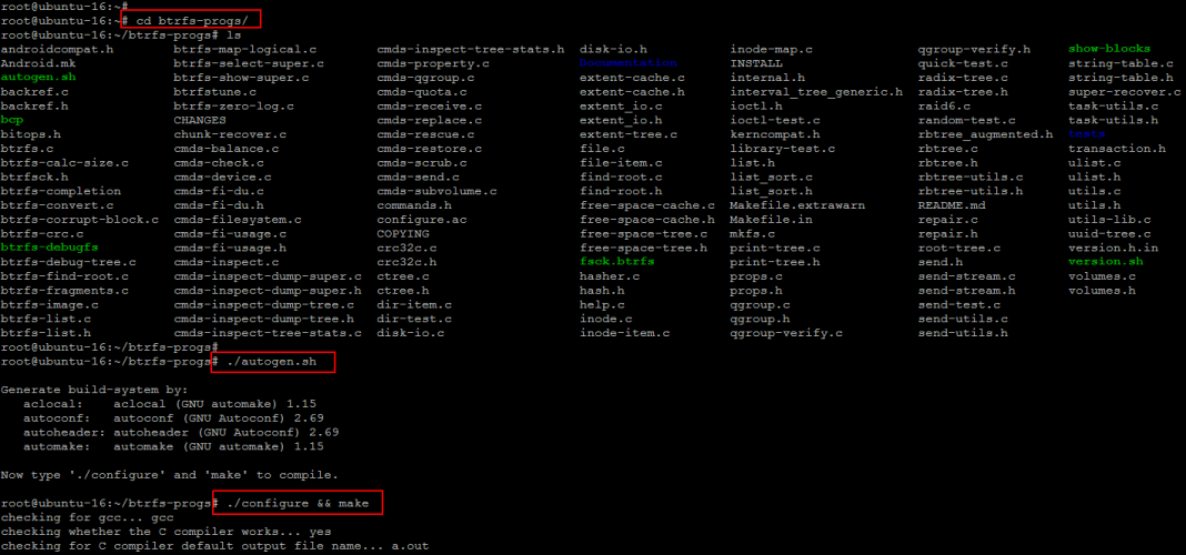 Форматирование в btrfs команда linux