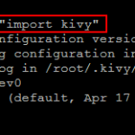 verifying kivy
