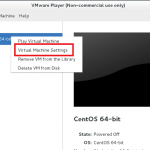 VMWare Player virtual machine setting