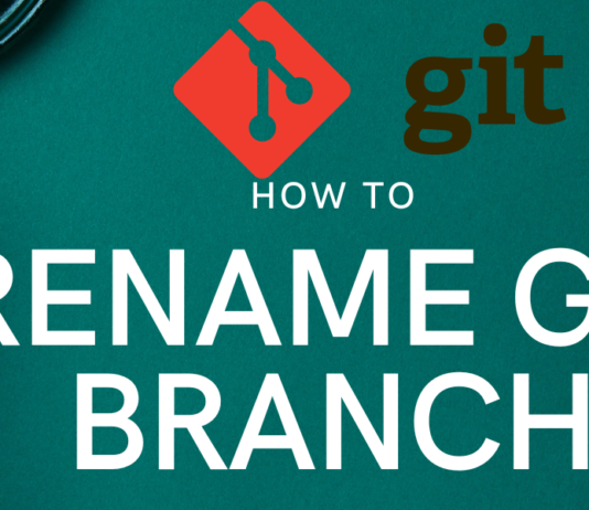 git rename branch