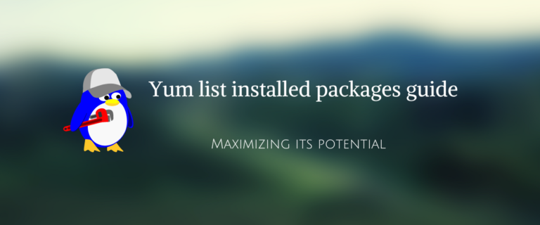 yum list installed packages utility usage and documentation