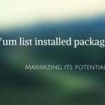 yum-list-installed-packages