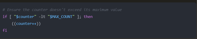 overflow and underflow in bash increment variable