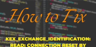 kex_exchange_identification: read: connection reset by peer