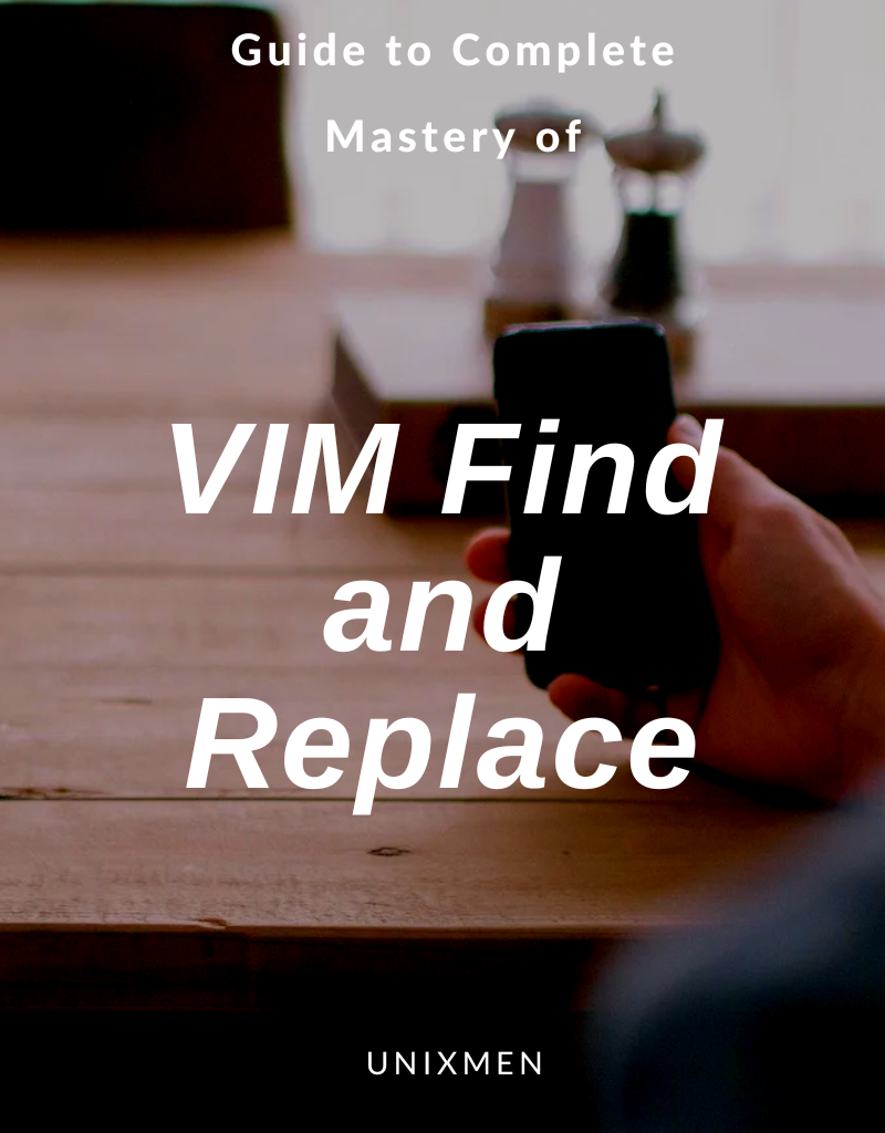 vim find and replace command