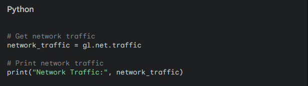 network monitoring on glances