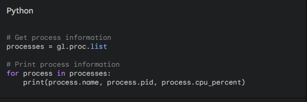 process monitoring glances