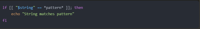 String Comparison Pattern Matching