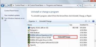 uninstall nvidia